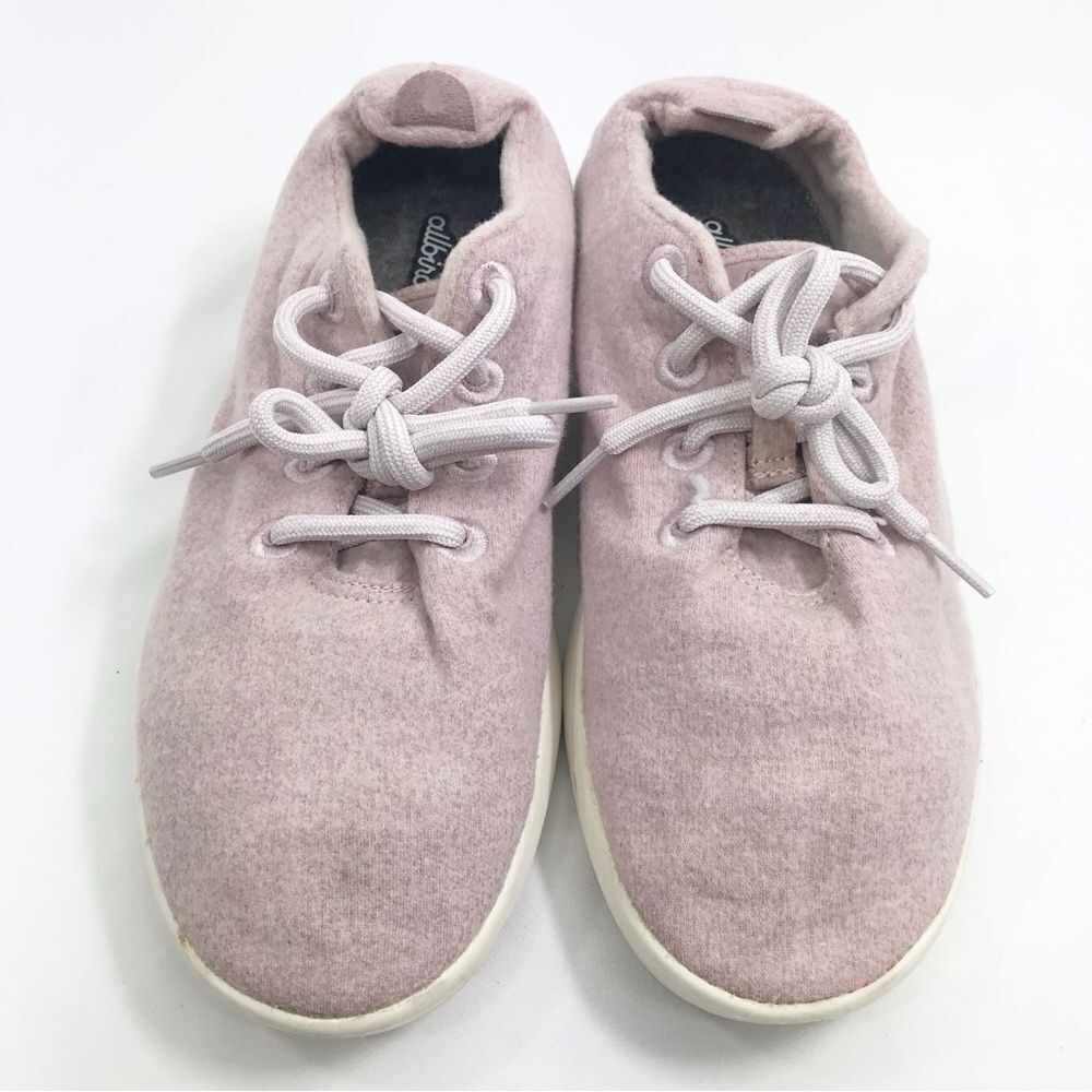 Allbirds Light Pink Wool Runner Lace Up Athletic Athleisure Women’s Sneakers
